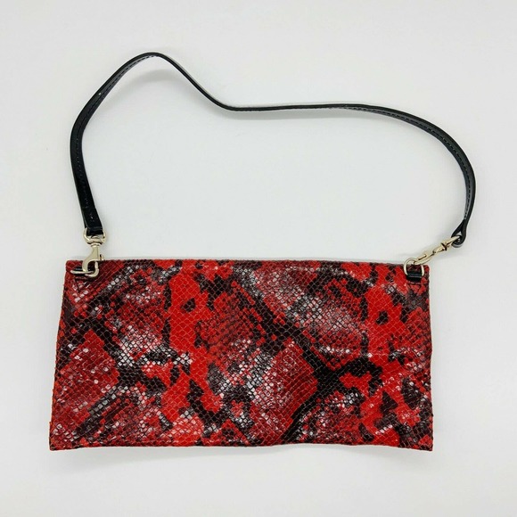 Dooney and Bourke Shoulder Bag Red Snakeskin - Picture 3 of 11